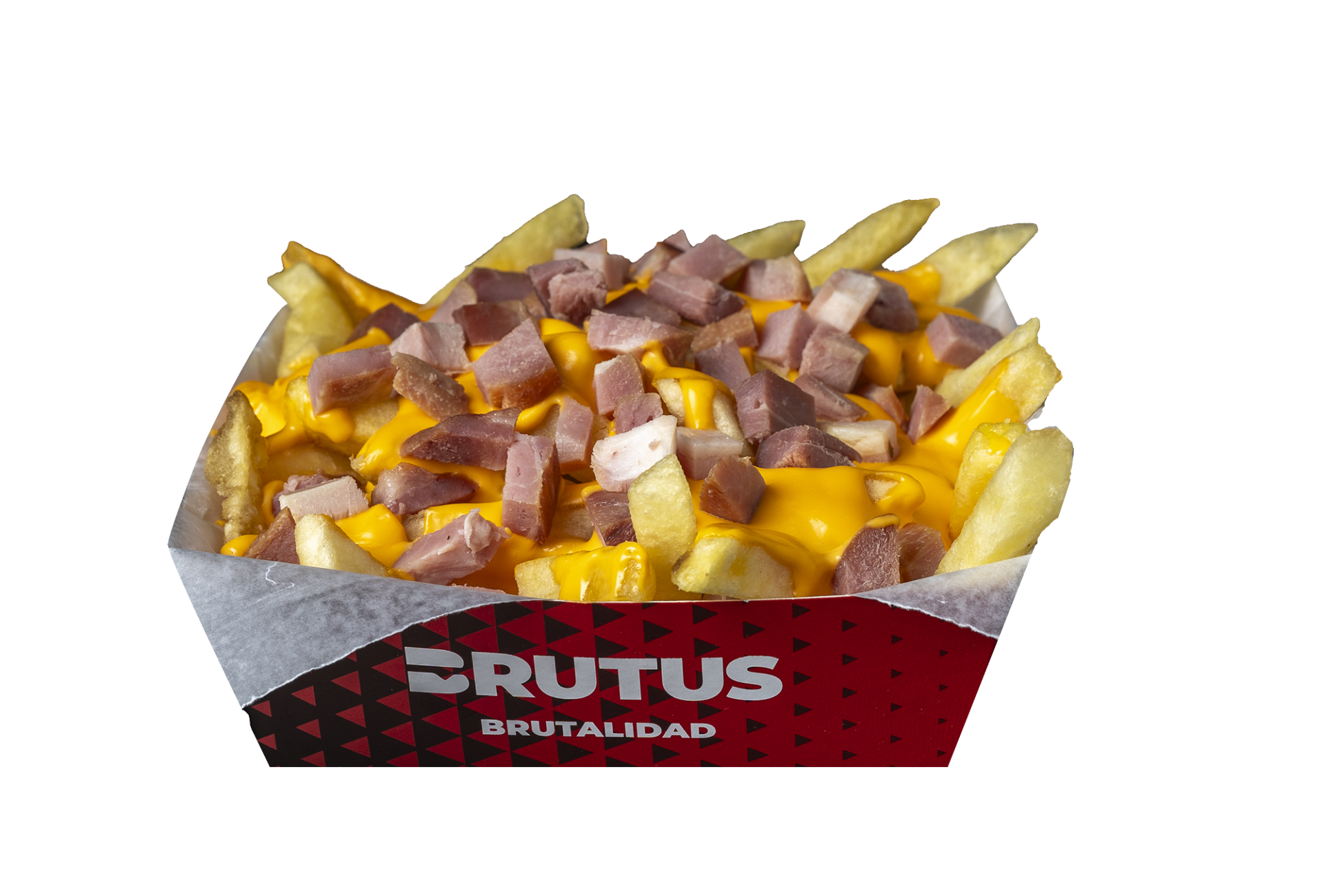 Papas con cheddar y bacon